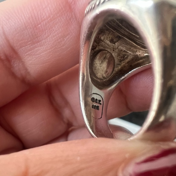 David Yurman diamonds Albion faceted gold ring sz 7 - Picture 11 of 11